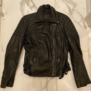 All Saints Leather Jacket UK Size 14